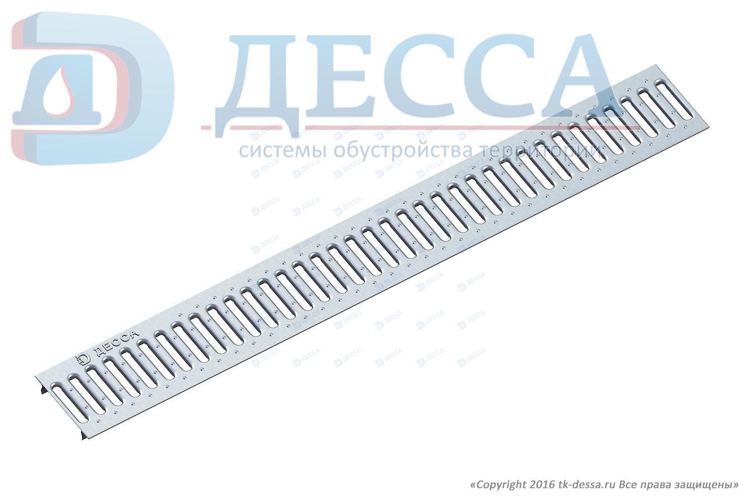 Решетка водоприемная -10.13,6.100- штампованная стальная оцинкованная (5080-д)