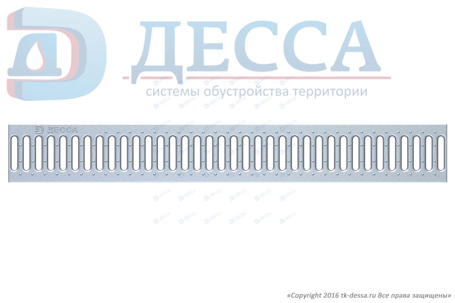Решетка водоприемная -10.13,6.100- штампованная стальная оцинкованная (5080-д)