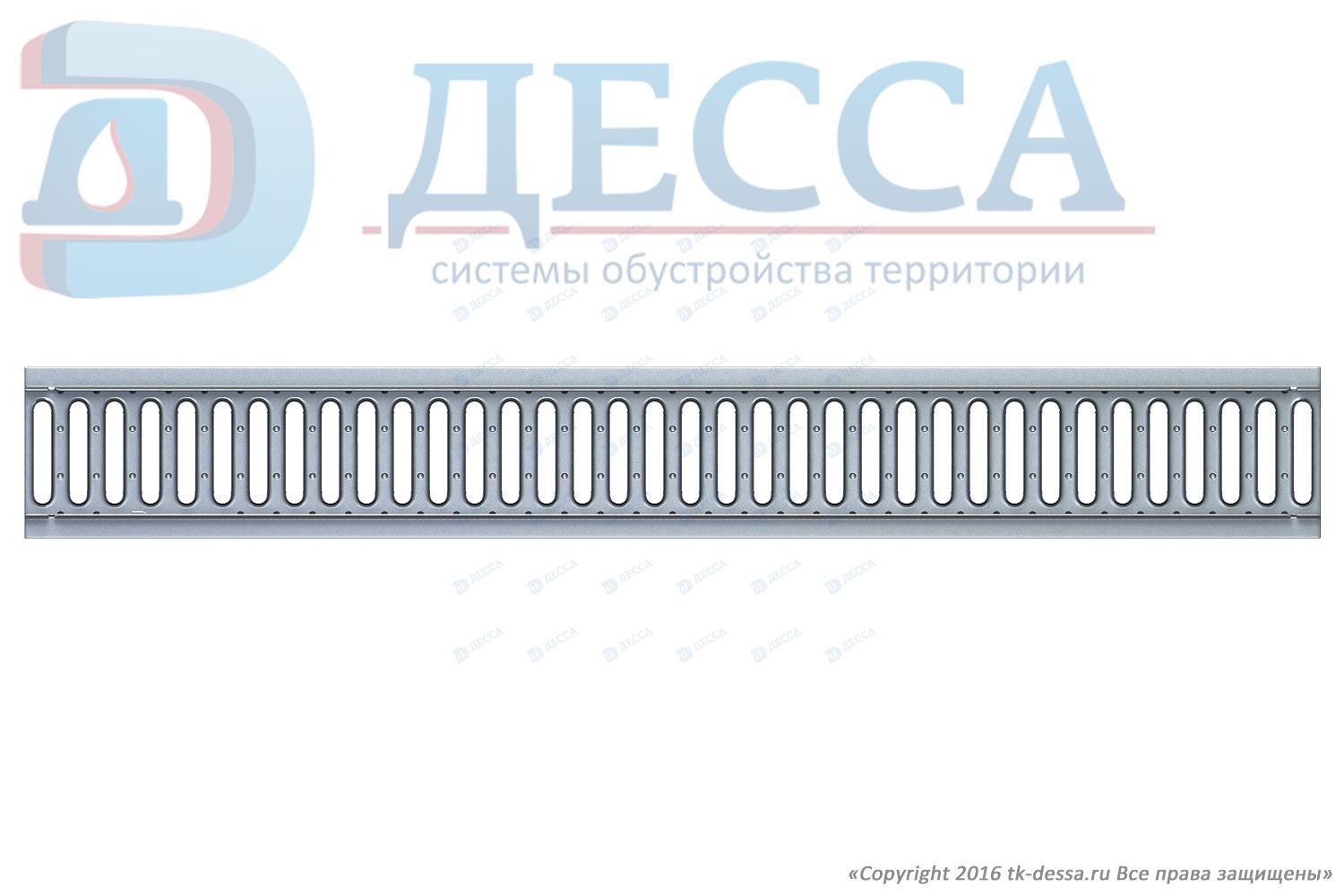 Решетка водоприемная -10.13,6.100- штампованная стальная оцинкованная (5080-д)